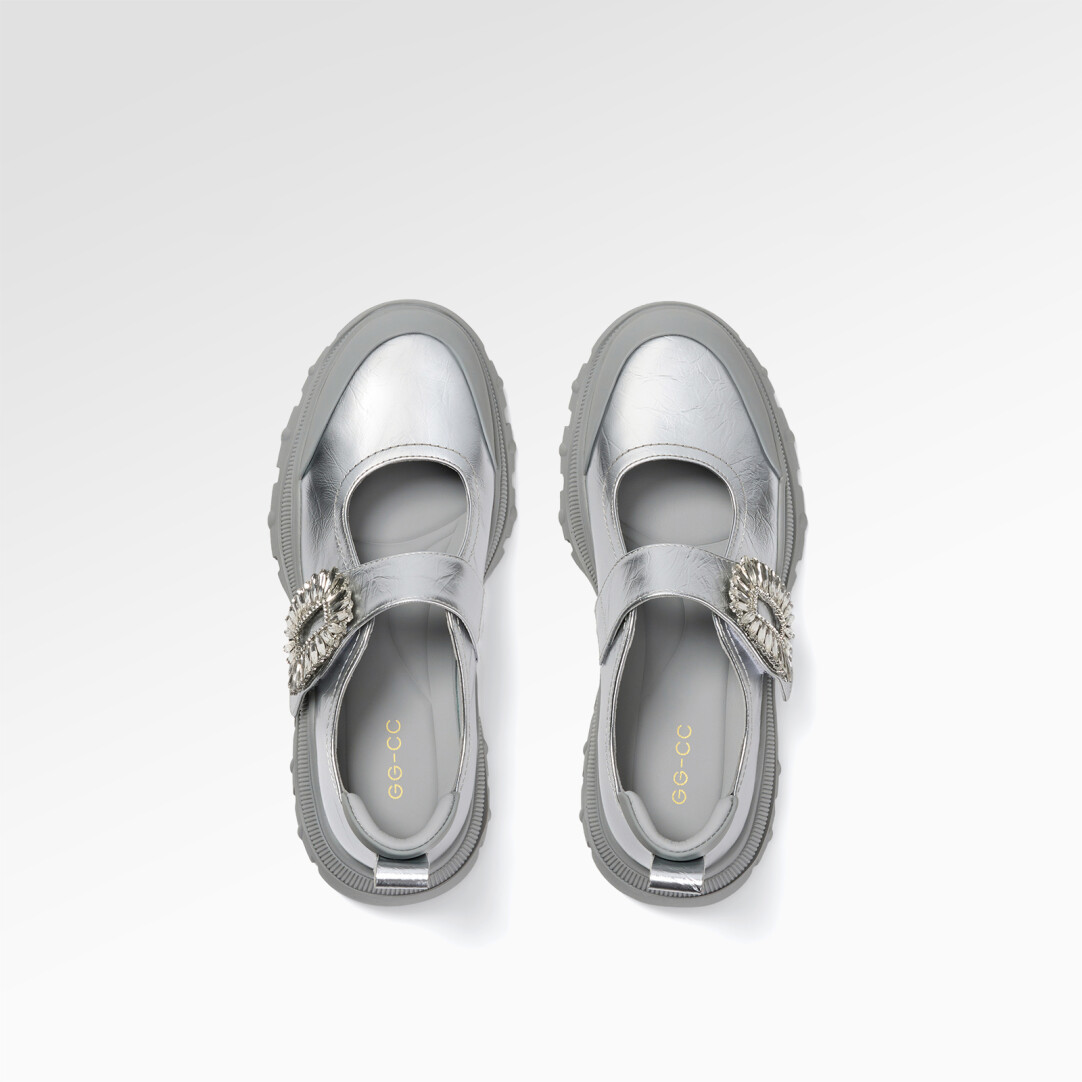 Time-Space Girl  Leather Flats