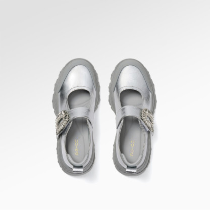 Time-Space Girl  Leather Flats