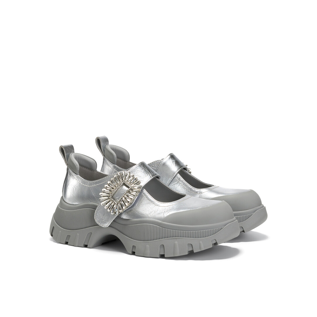Time-Space Girl  Leather Flats