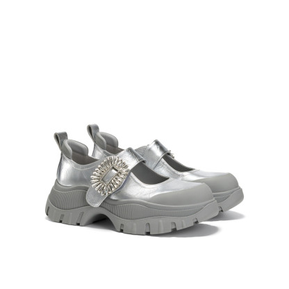 Time-Space Girl  Leather Flats