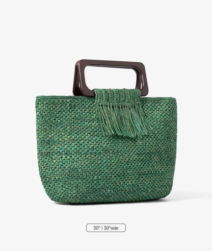 A Raffia Woven Bag