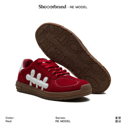 Red Retro Casual Sneakers