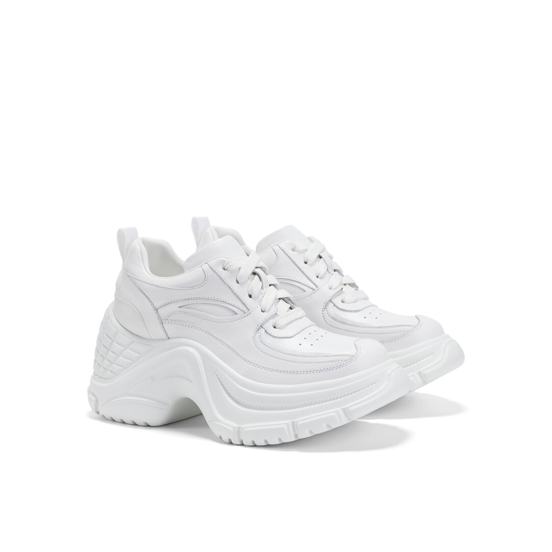 Fashionable High Ground White Sneakers