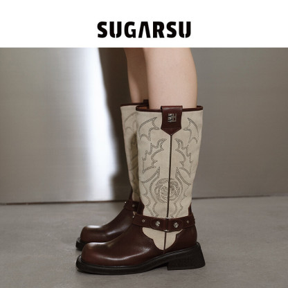 Vintage Western Knight Knee Boots