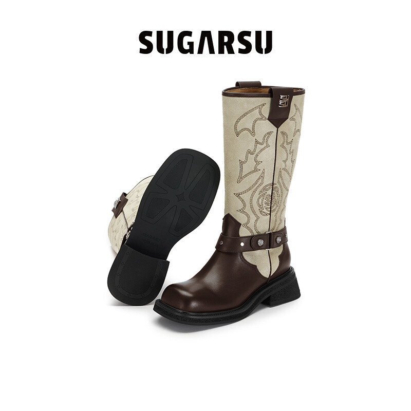 Vintage Western Knight Knee Boots