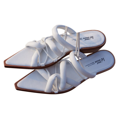 Enveloppe water-dyed sheepskin slippers