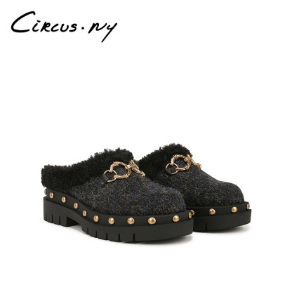 Annie Fleece Mules