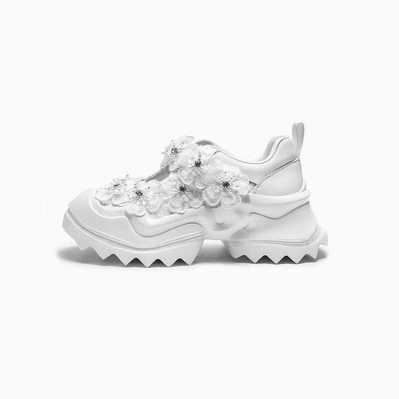 Lace flower sneakers