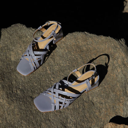American sheepskin woven sandals