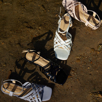 American sheepskin woven sandals