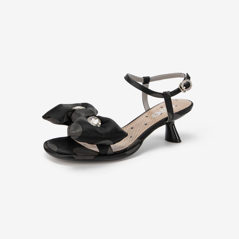 Bow tie refreshing slim heels