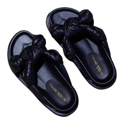 Bow tie slippers
