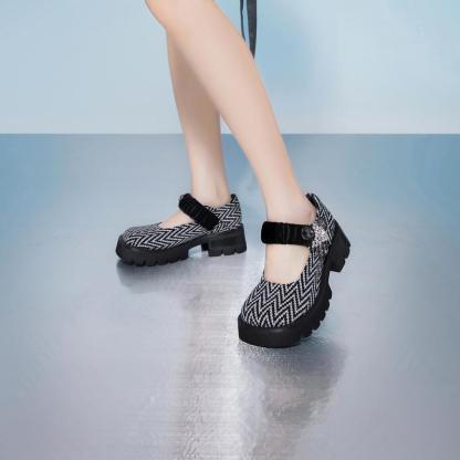 Y2K Wedges Mary Jane shoes