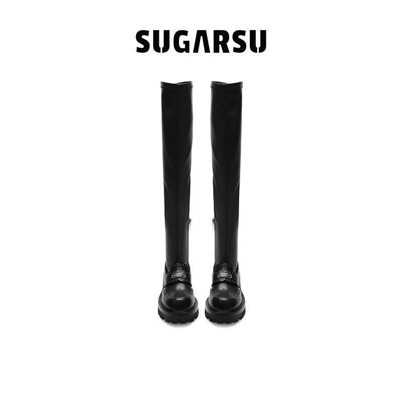 Modern Academy Knee Boots
