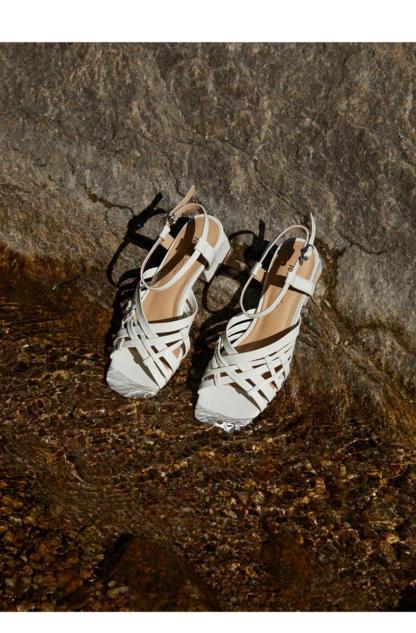 American sheepskin woven sandals