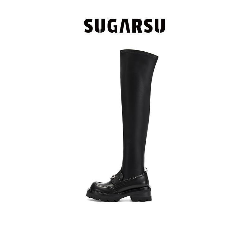 Modern Academy Knee Boots