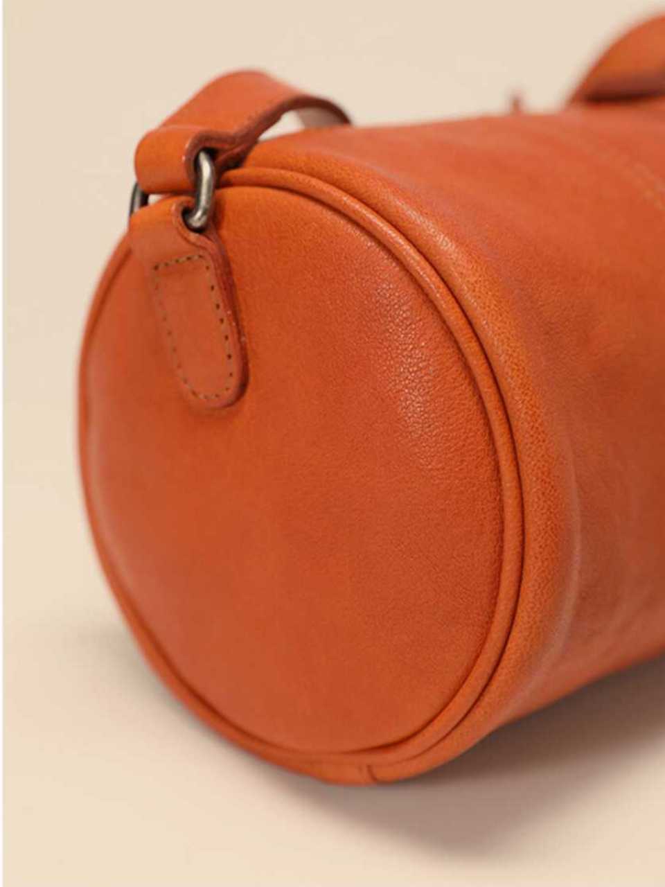 Leather Cylindrical Bag