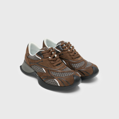 Silver Mesh Sneakers
