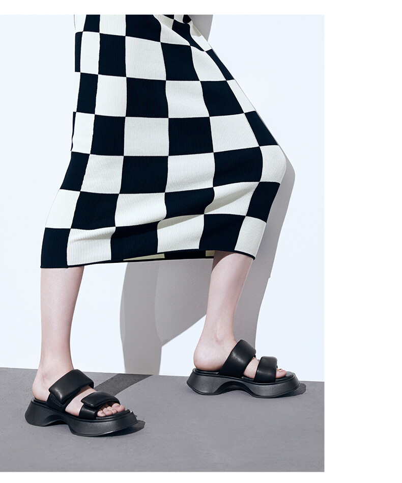 Panda Velcro strap slippers