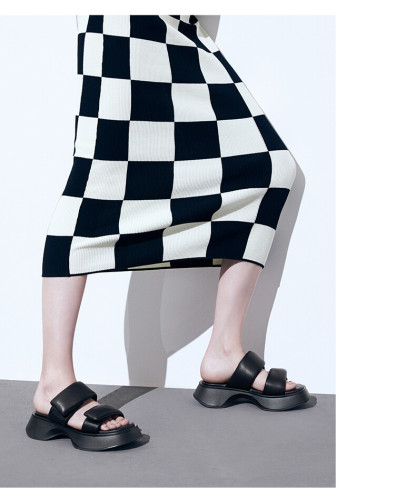 Panda Velcro strap slippers