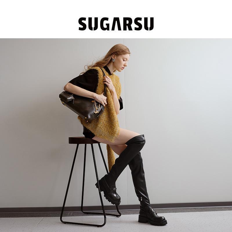 Modern Academy Knee Boots
