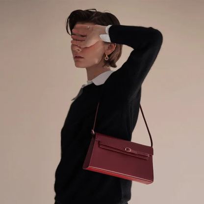 Glossy Leather Belt Bag