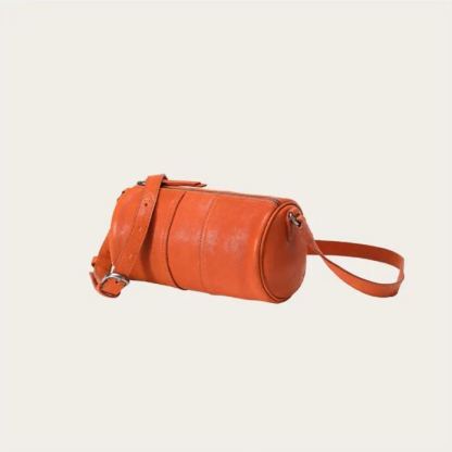 Leather Cylindrical Bag