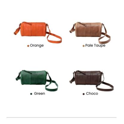 Leather Cylindrical Bag