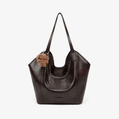 Leather Basket Totebag