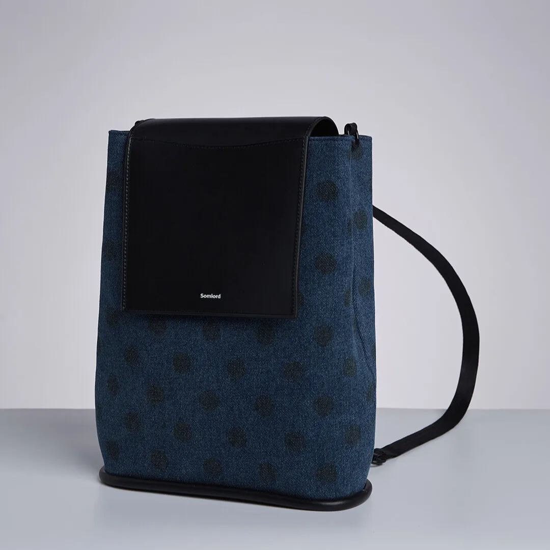 Retro Denim Bucket Bag