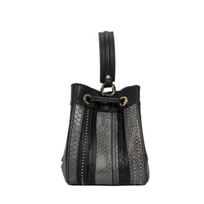 Genuine Leather Bucket Bag