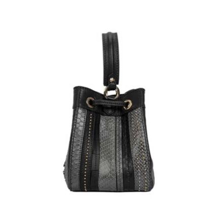 Genuine Leather Bucket Bag
