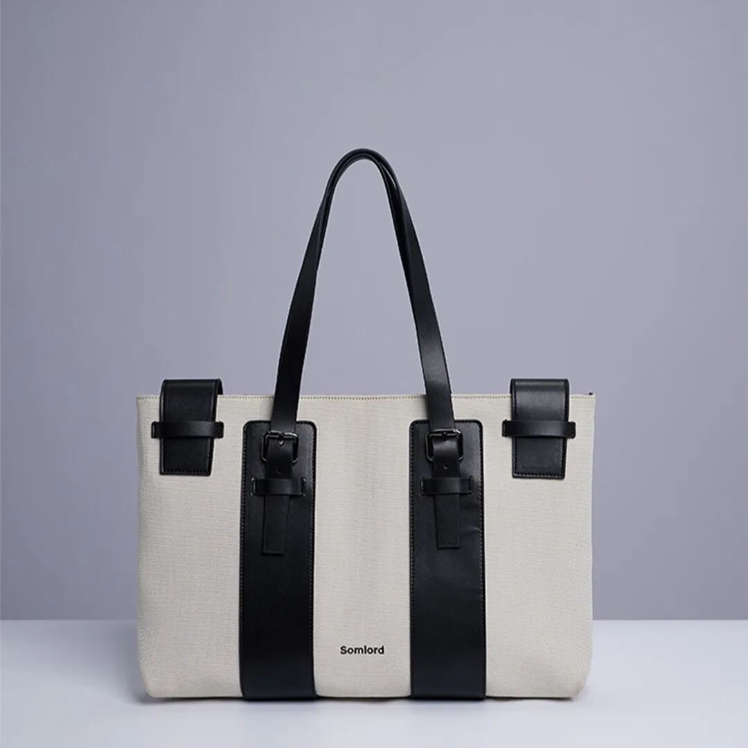 Designer Briefcase – Canvas Tote Laptop Bag
