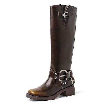 Moto-Style High Boots