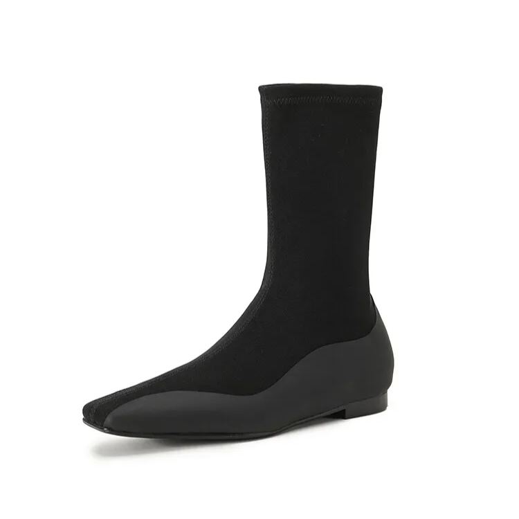 Square Toe Stretch Boots