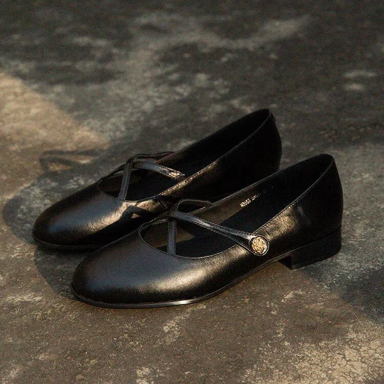 Cross-Strap Mary Janes