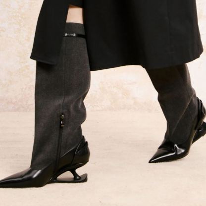 New calfskin cowboy high boots