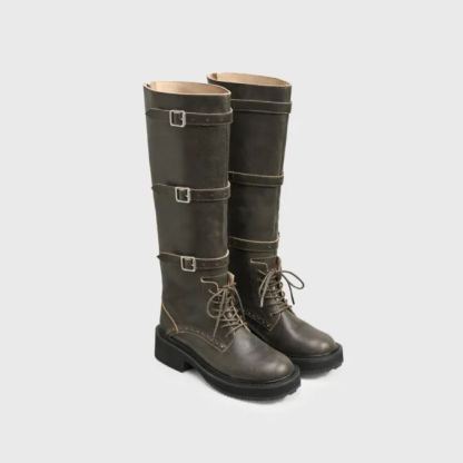 Melard Buckle Strap Tall Boots