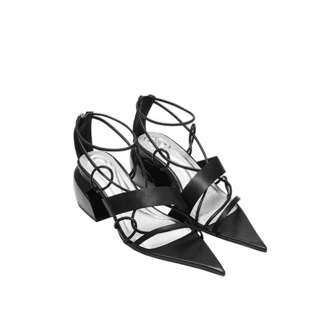 Pointed Toe Chunky Heels