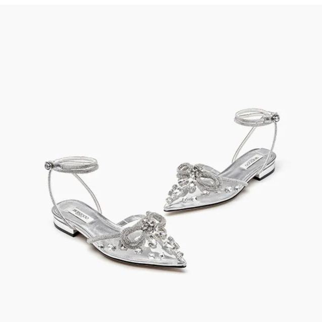 SALLY Flat Rhinestone Sandals