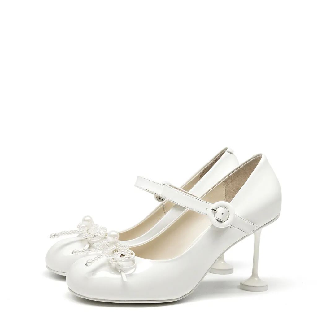 Mary Jane butterfly high heels