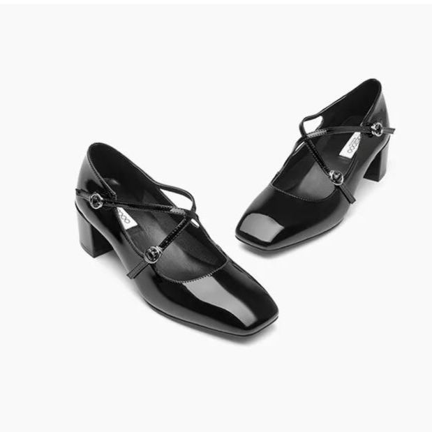 CASSIE Patent Leather  Mary Jane Shoes