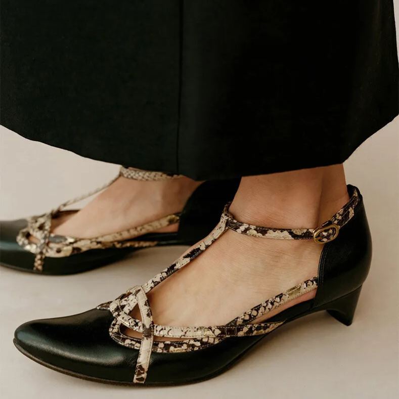 T-strap low-cut flats