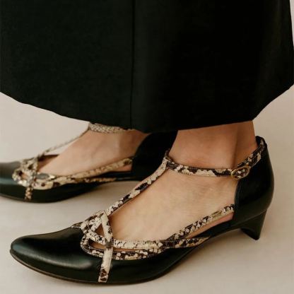 T-strap low-cut flats