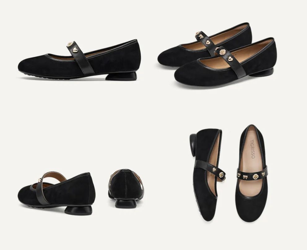Cashmere Mary Jane Flats