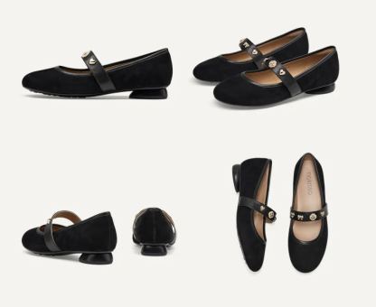 Cashmere Mary Jane Flats