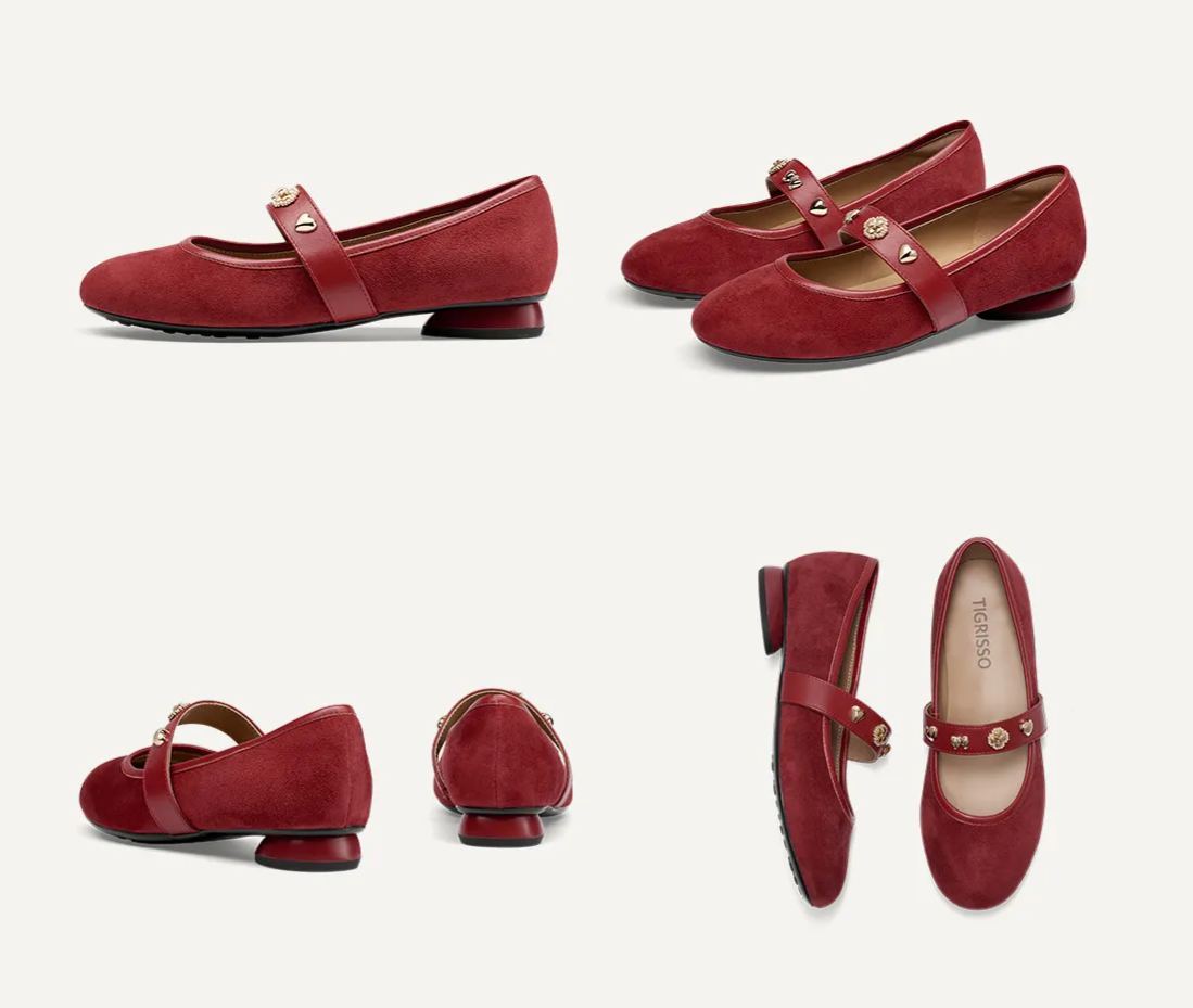 Cashmere Mary Jane Flats
