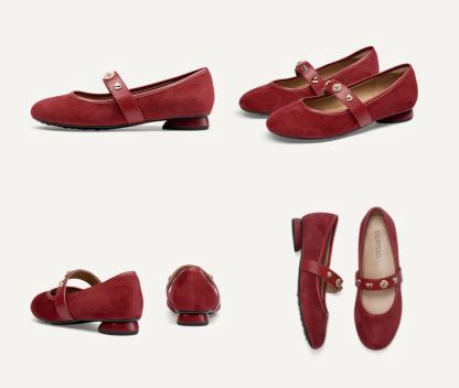 Cashmere Mary Jane Flats