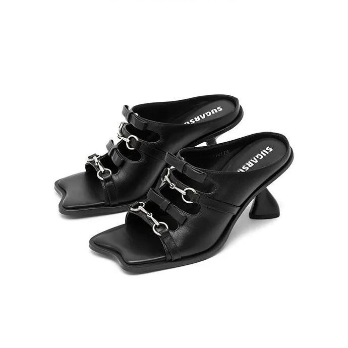 Butterfly Sole Open-Toe Heel Sandals