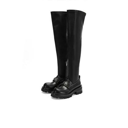 Modern Academy Knee Boots